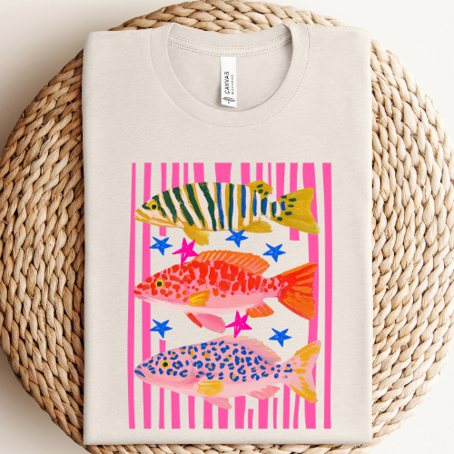 Bright Sea Summer Graphic Tee Unisex T-shirt, Sweatshirt, Hoodie, Long Sleeve Tee - T-Shirt, Sweatshirt, Hoodie