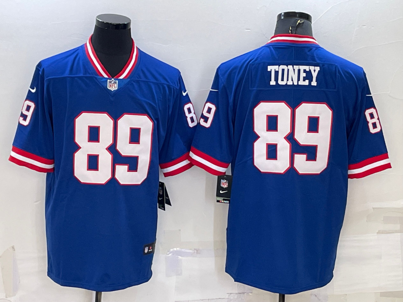 Men's New York Giants Kadarius Toney Royal Classic Retired Player Game Jersey football jersey product view 1