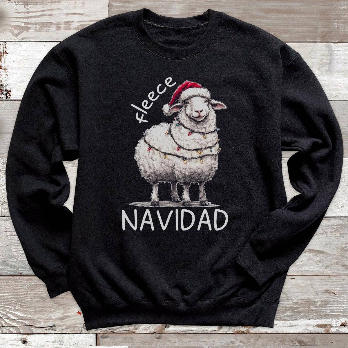 Fleece Navidad Unisex Christmas Jumper Adult & Kids Unisex T-shirt, Sweatshirt, Hoodie, Long Sleeve Tee - T-Shirt, Sweatshirt, Hoodie