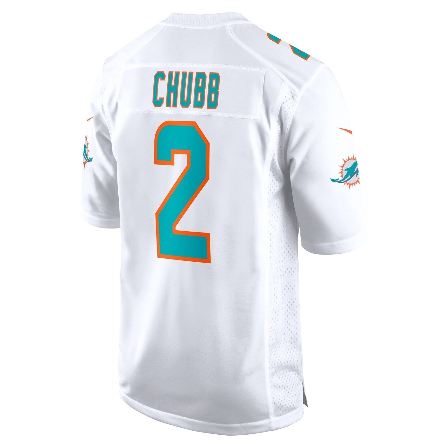 Bradley Chubb Miami Dolphins Game Jersey - White football jersey product view 3
