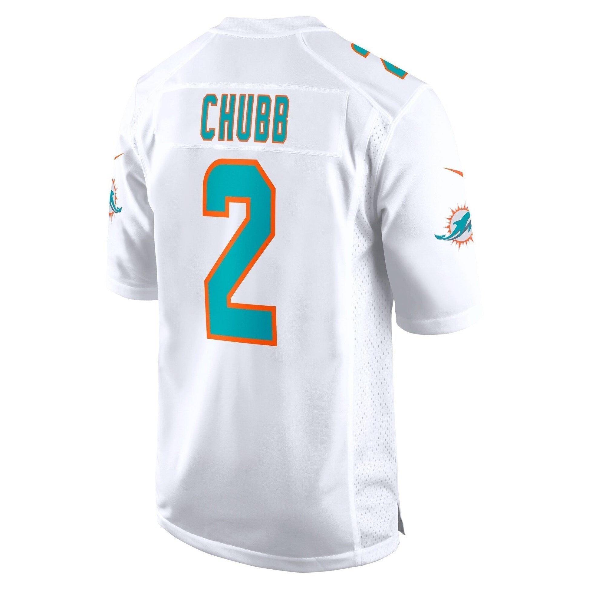 Bradley Chubb Miami Dolphins Game Jersey - White football jersey product view 3