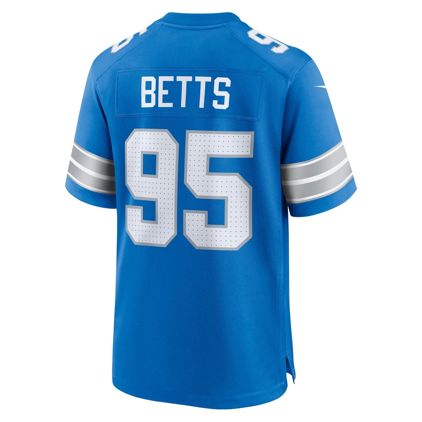 Mathieu Betts Detroit Lions Game Jersey - Blue football jersey product view 3