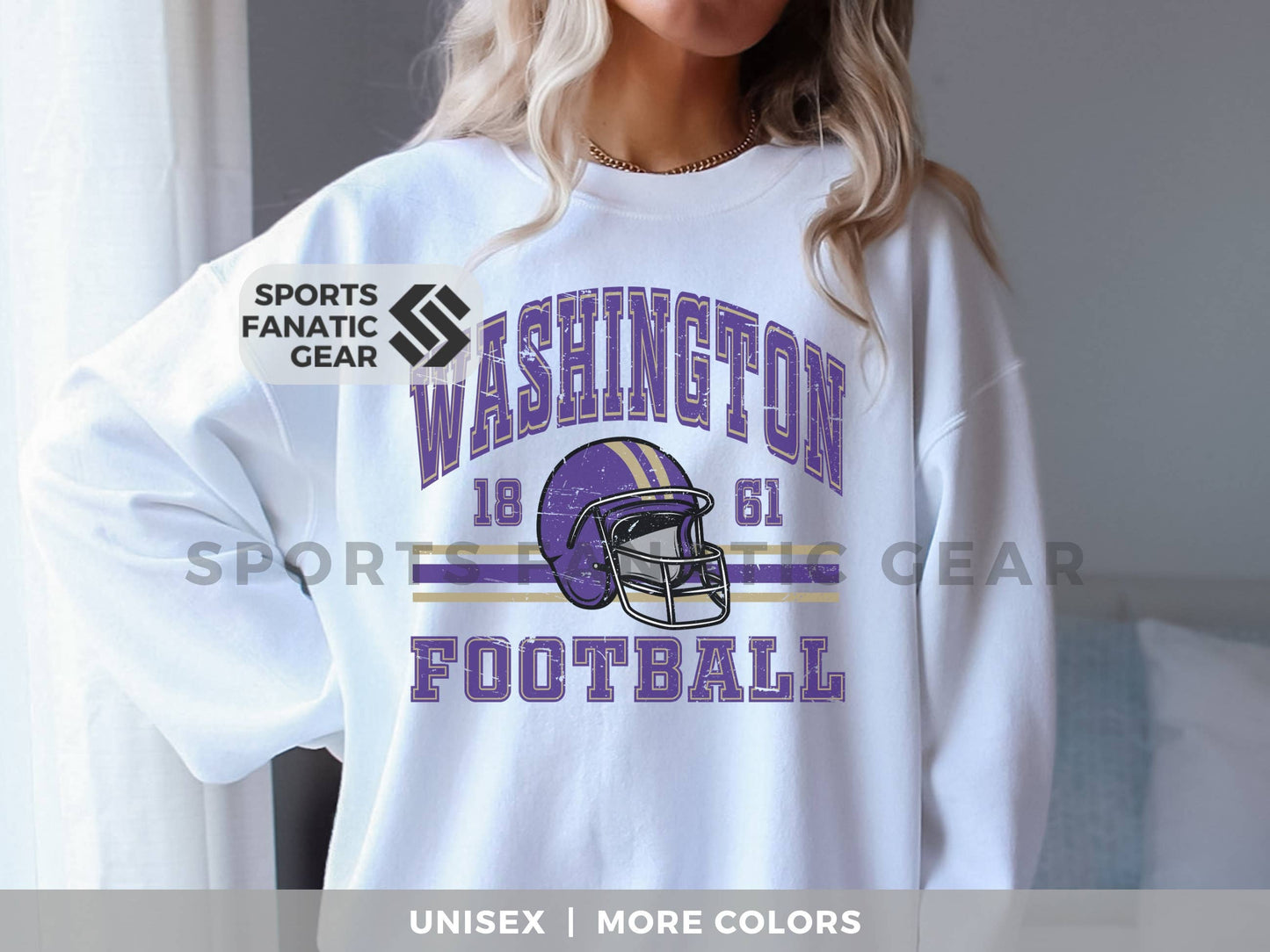 Vintage Washington Football Crewneck Unisex T-shirt, Sweatshirt, Hoodie, Long Sleeve Tee - T-Shirt, Sweatshirt, Hoodie