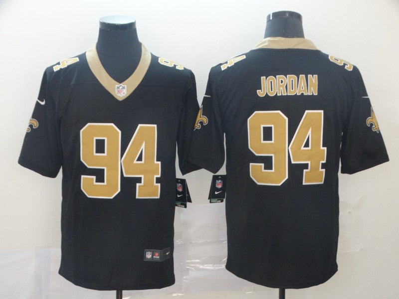 Men's New Orleans Saints Cameron Jordan #94 Black Game Jersey1 basketball jersey product view 1