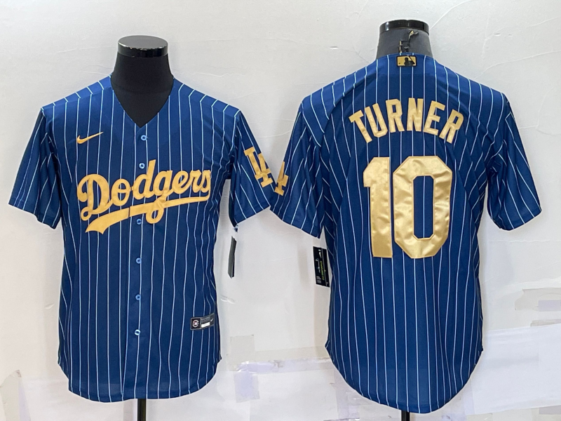 Men's Los Angeles Dodgers Justin Turner Blue Player Jersey baseball jersey product view 1