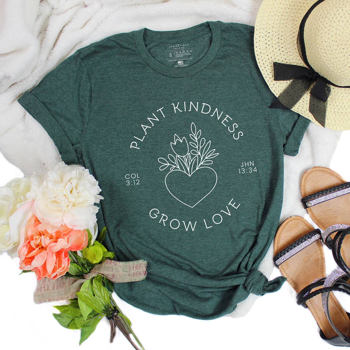 Plant Kindness Grow Love Shirt Unisex T-shirt, Sweatshirt, Hoodie, Long Sleeve Tee - T-Shirt, Sweatshirt, Hoodie