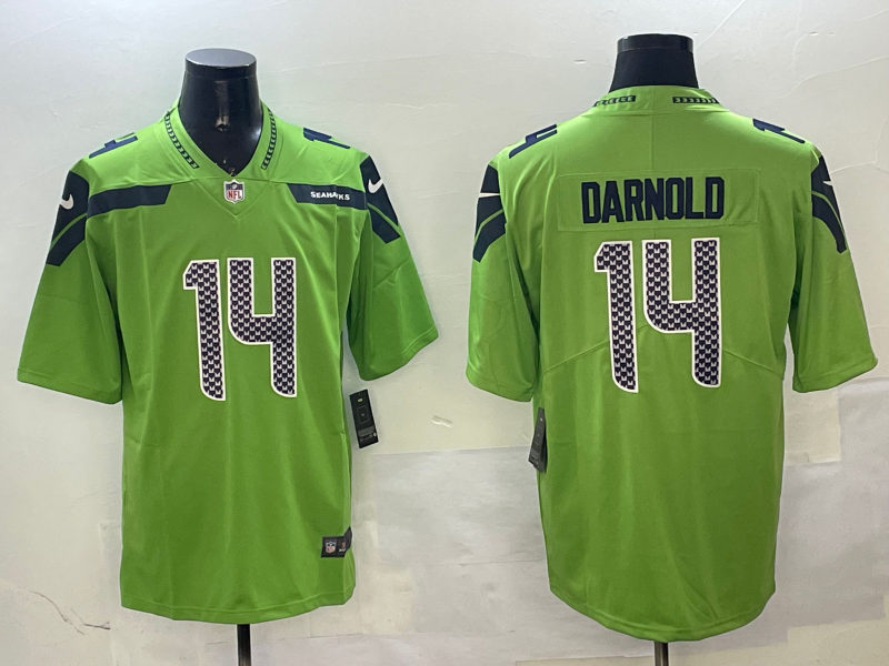 Men's Seattle Seahawks Sam Darnold Green Game Player Jersey football jersey product view 1