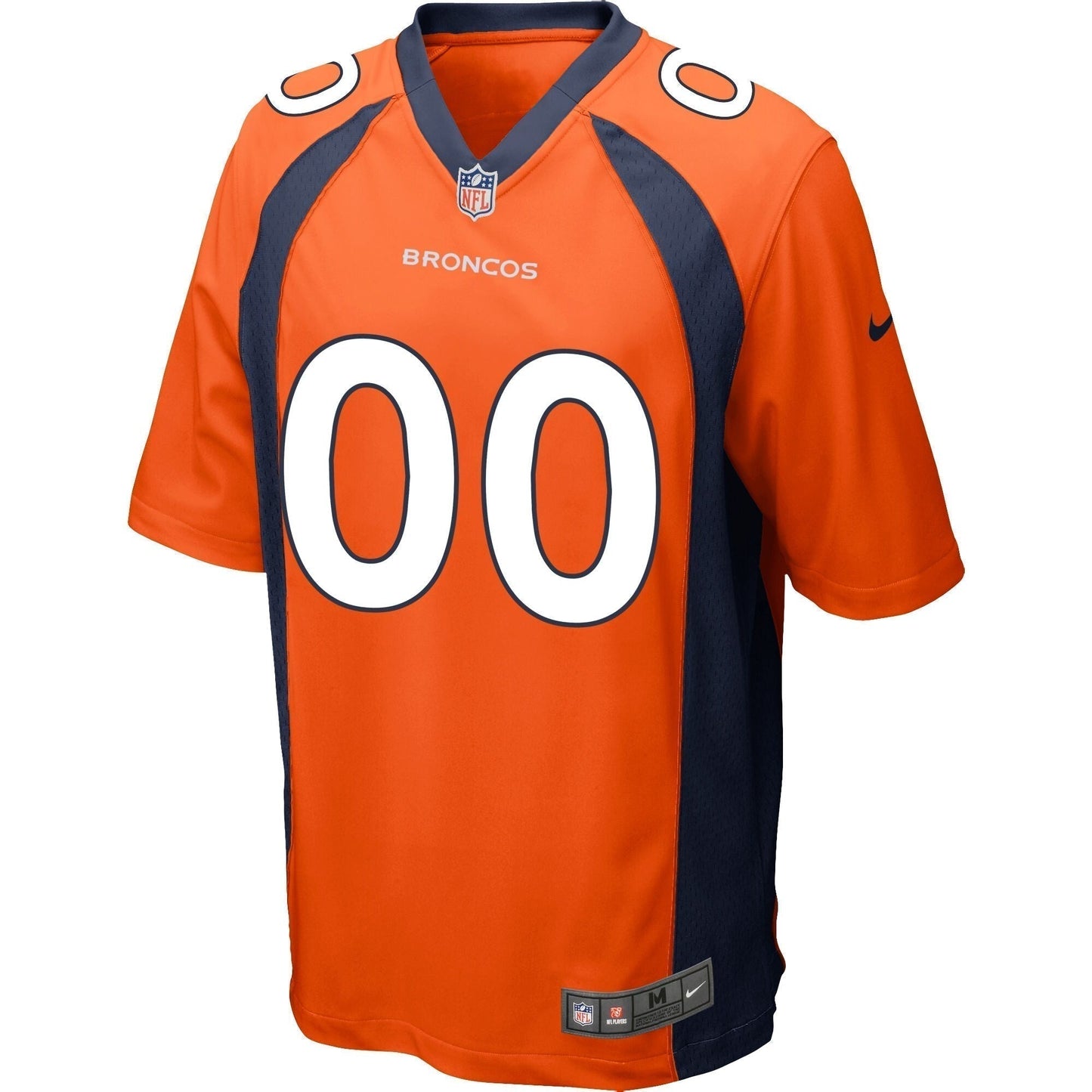 Denver Broncos Custom Game Jersey - Orange football jersey product view 2