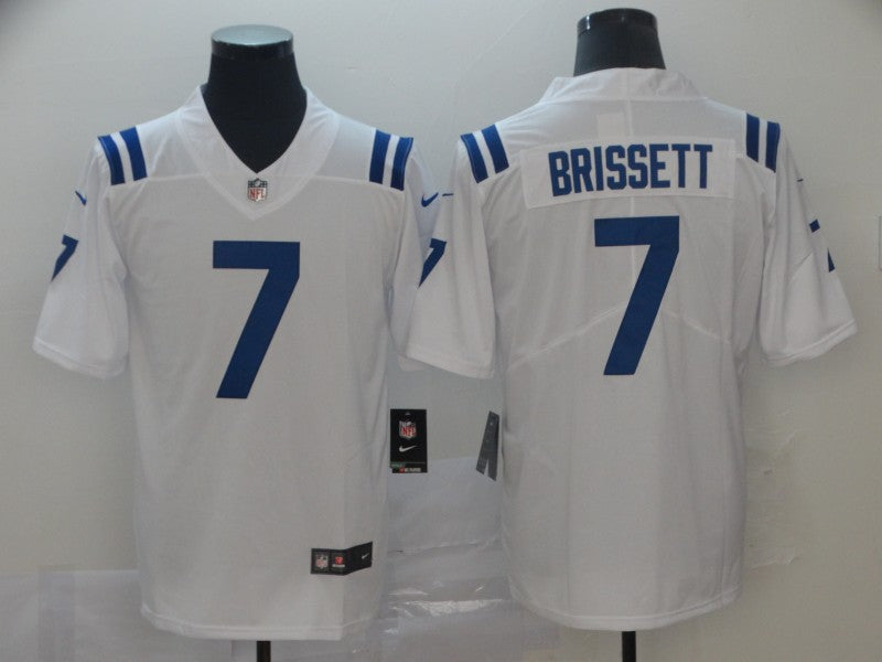Men's Indianapolis Colts Jacoby Brissett White Game Jersey1 football jersey product view 1