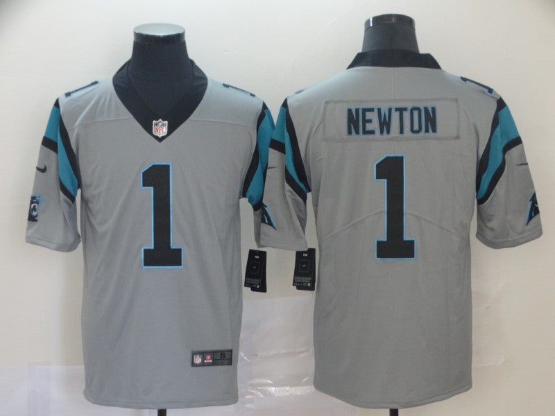 Men's Carolina Panthers Cam Newton #1 Gray Inverted Legend Jersey1 football jersey product view 1