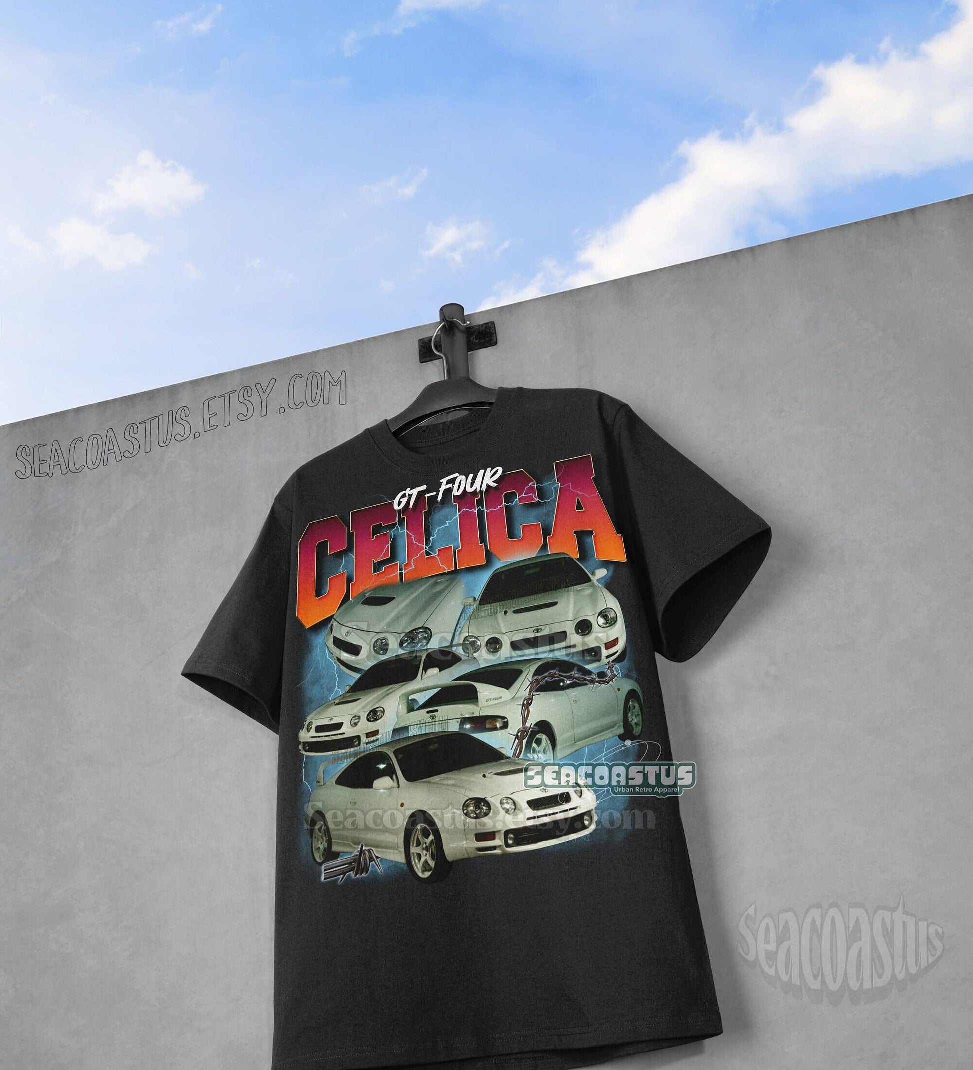 Vintage Toyota Celica Gt-Four Rally Racing Graphic T-Shirt Unisex T-shirt, Sweatshirt, Hoodie, Long Sleeve Tee - T-Shirt, Sweatshirt, Hoodie