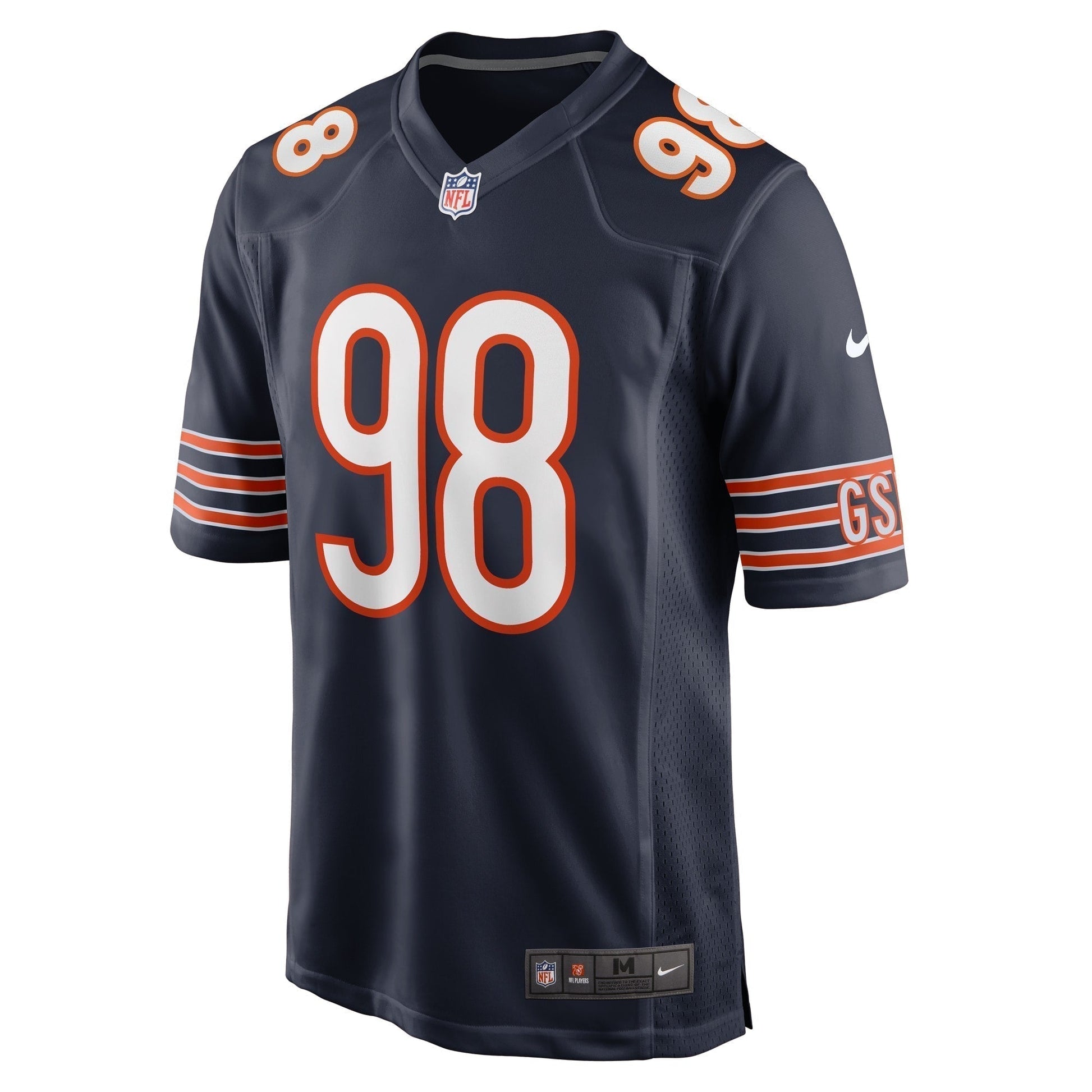 Montez Sweat Chicago Bears Game Jersey - Navy football jersey product view 2