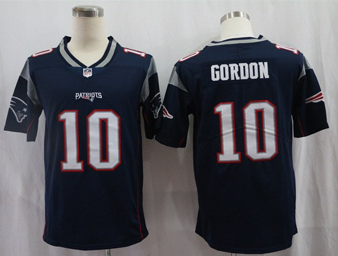 Men's New England Patriots Josh Gordon Navy Game Jersey football jersey product view 1
