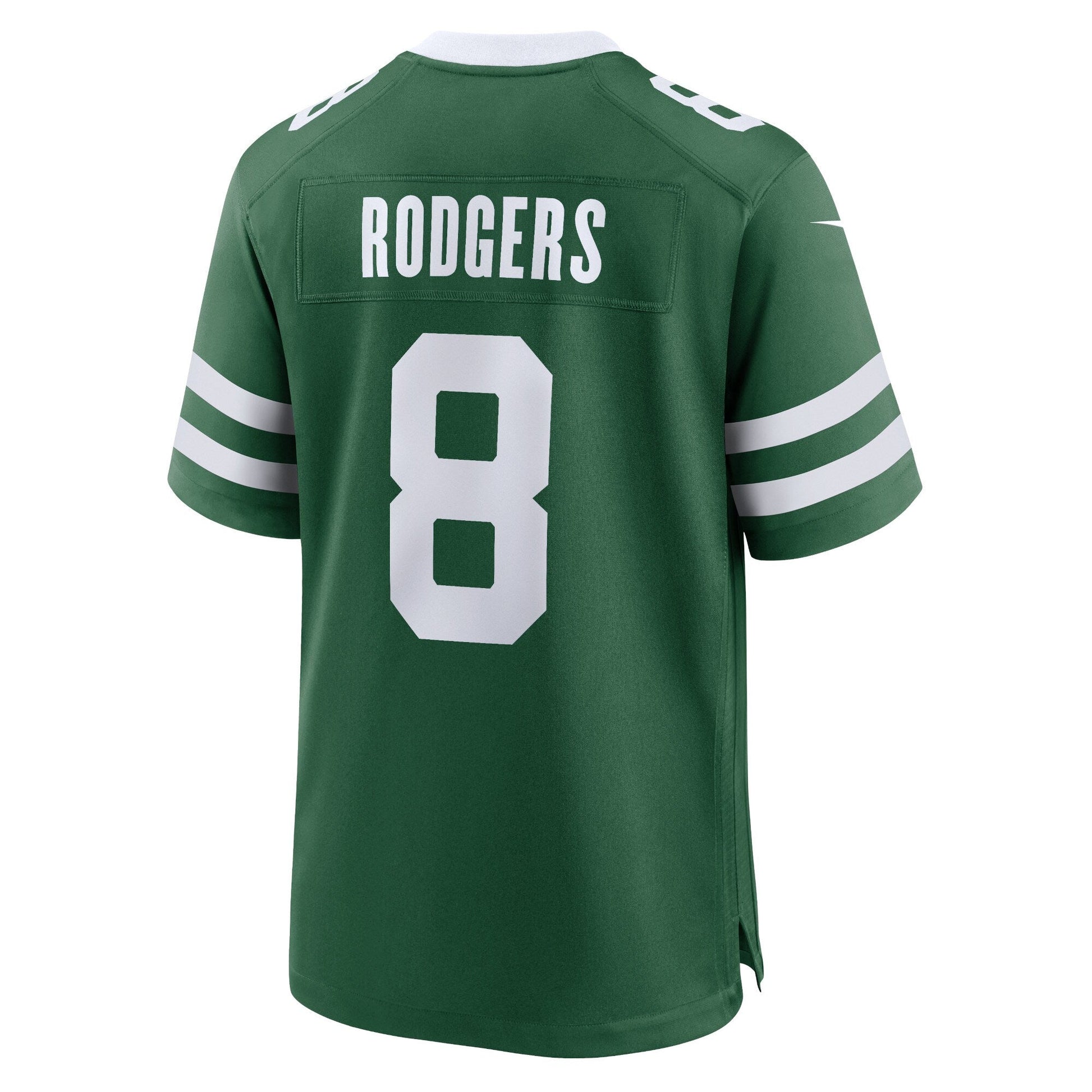 Aaron Rodgers New York Jets Game Jersey - Legacy Green football jersey product view 3