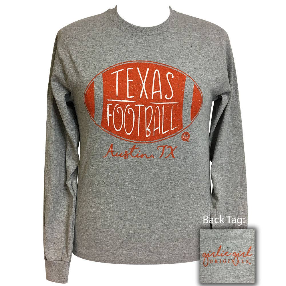 Texas Football Austin-Sport Grey LS-1782 Unisex T-shirt, Sweatshirt, Hoodie, Long Sleeve Tee - T-Shirt, Sweatshirt, Hoodie