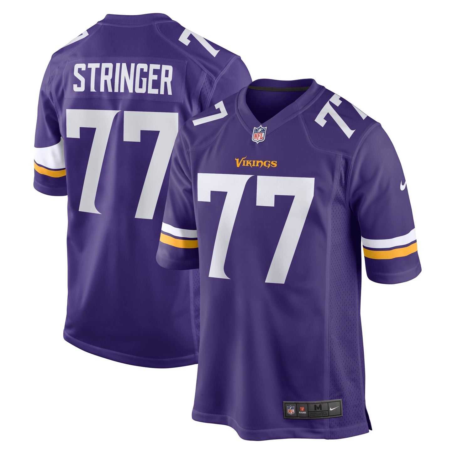 Korey Stringer Minnesota Vikings Retired Jersey - Purple football jersey product view 1