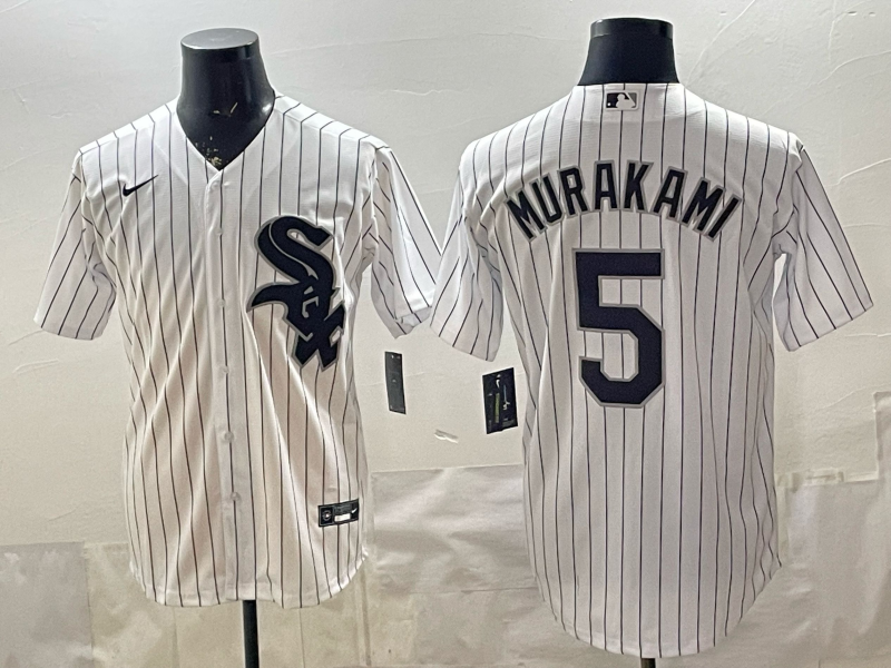 Men's Chicago White Sox Munetaka Murakami #5 White Home Replica Jersey baseball jersey product view 1