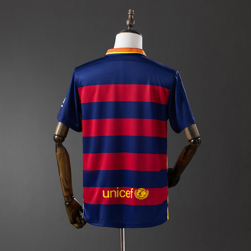 Barcelona 15/16 Home Retro Jersey sports jersey product view 2