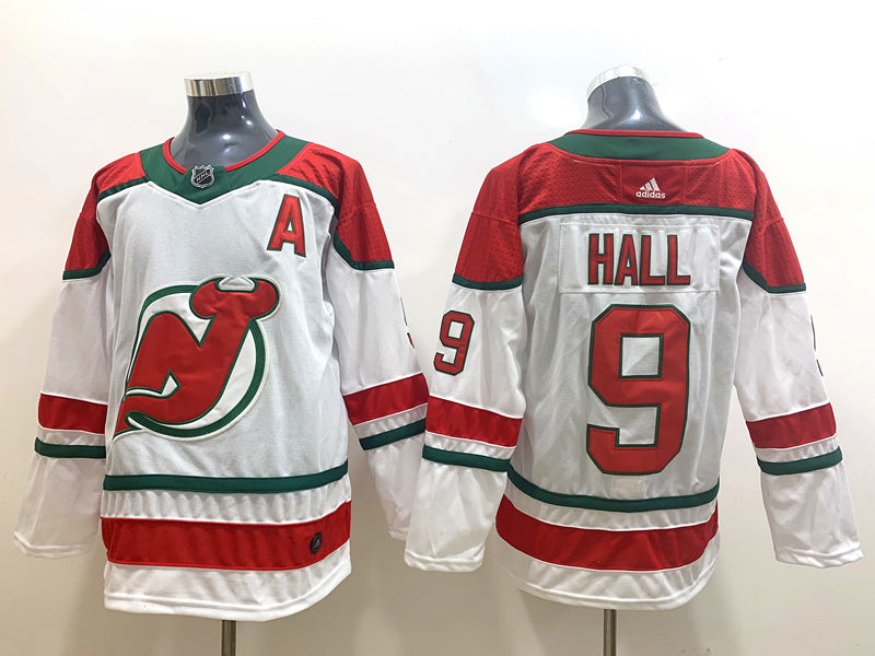 Men's New Jersey1 Devils Taylor Hall #9 White Player Jersey1 sports jersey product view 1