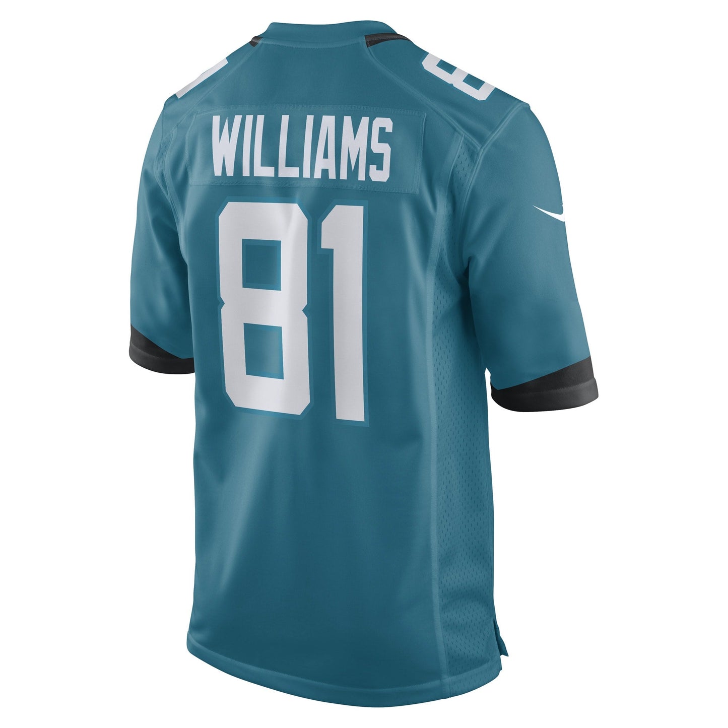 Seth Williams Jacksonville Jaguars Game Jersey - Teal football jersey product view 3