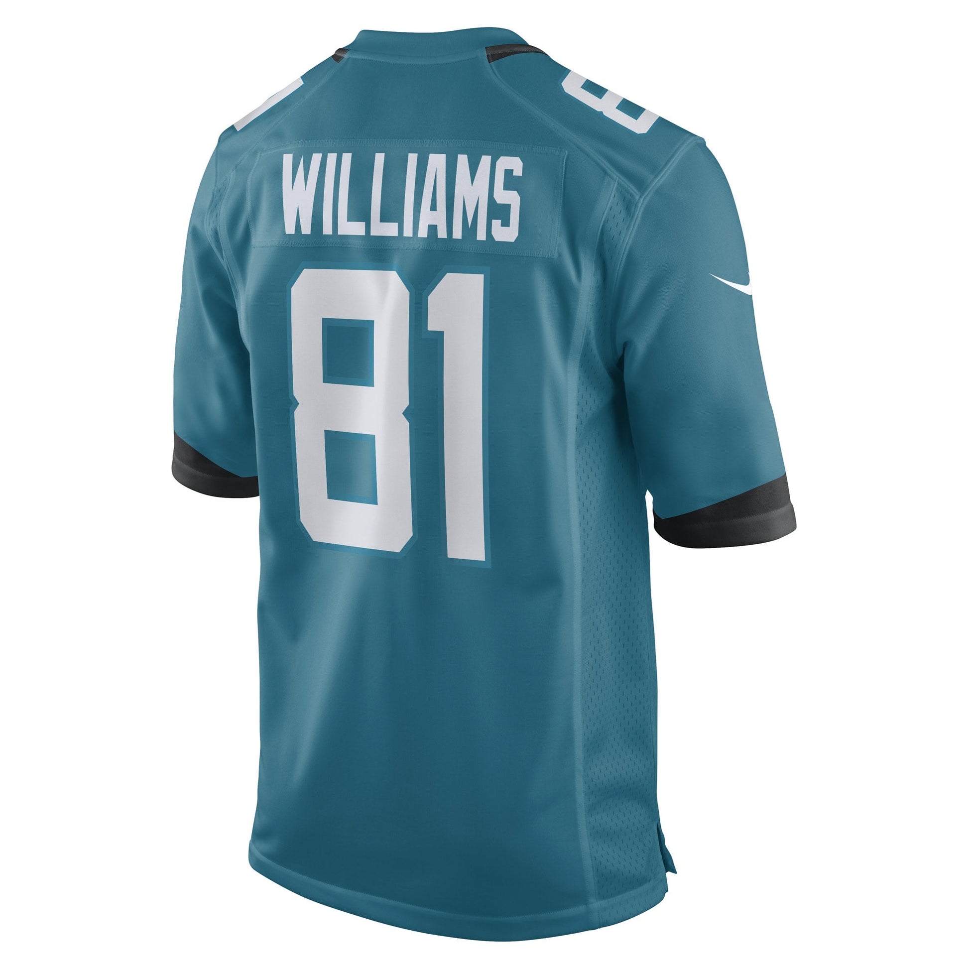 Seth Williams Jacksonville Jaguars Game Jersey - Teal football jersey product view 3