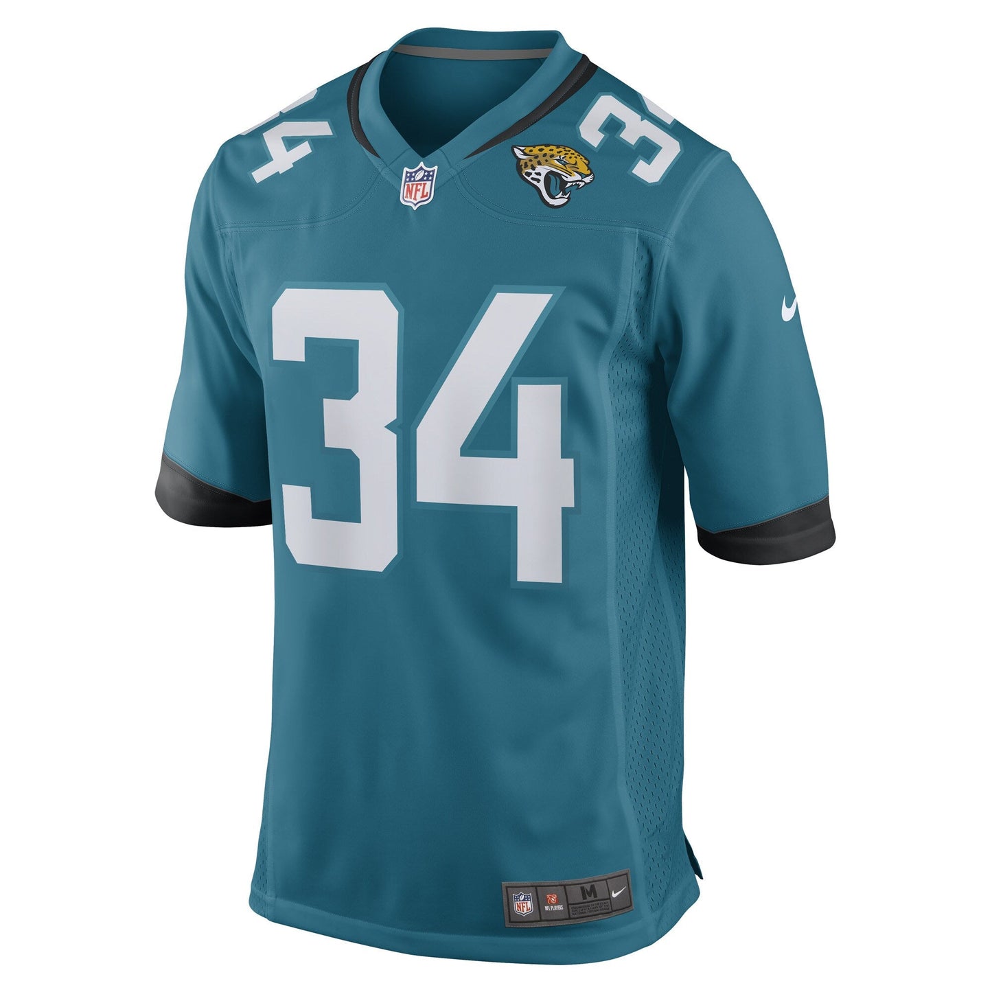Gregory Junior Jacksonville Jaguars Team Game Jersey - Teal football jersey product view 2