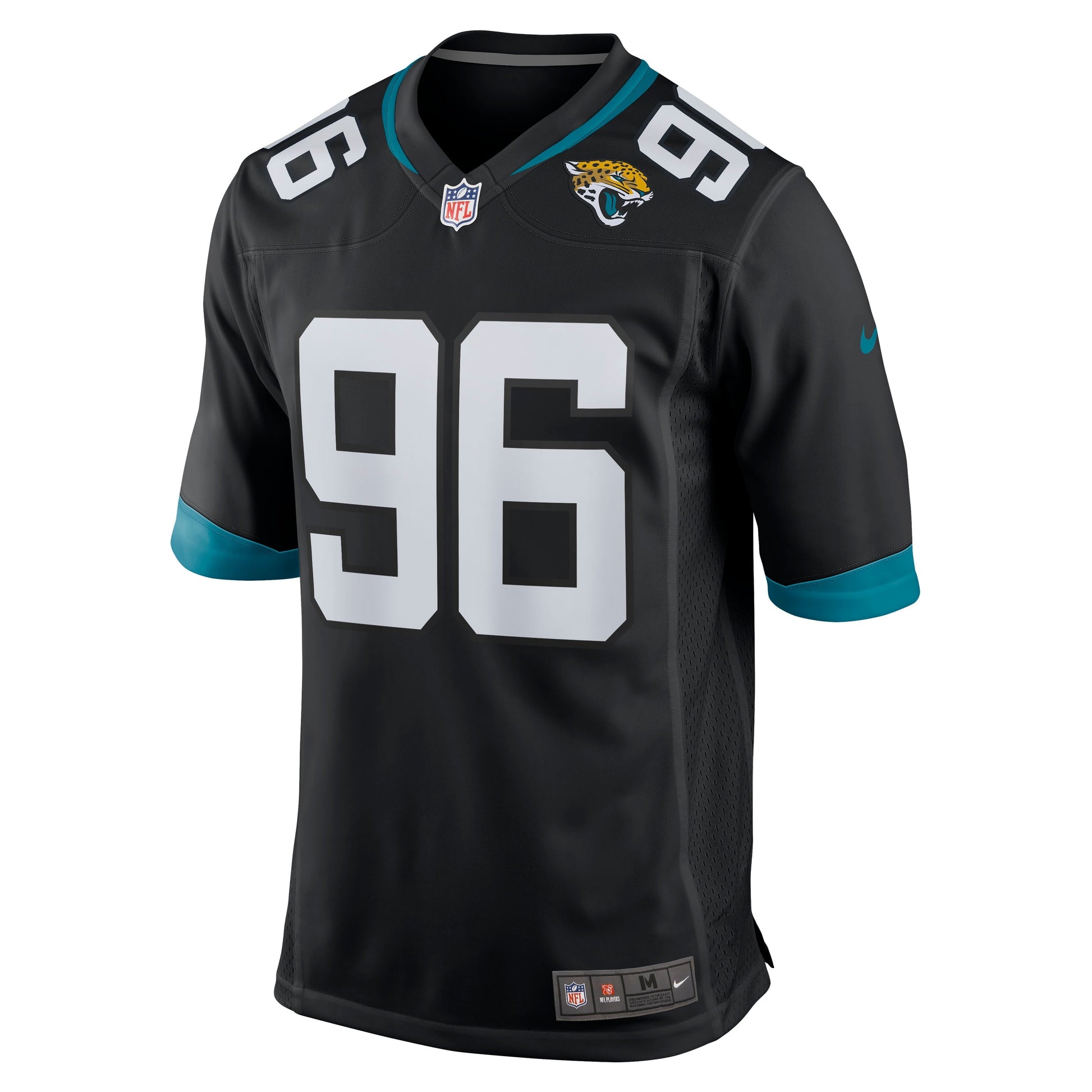 Adam Gotsis Jacksonville Jaguars Game Jersey - Black football jersey product view 2