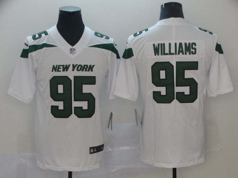 Men's New York Jets Quinnen Williams White Game Jersey football jersey product view 1