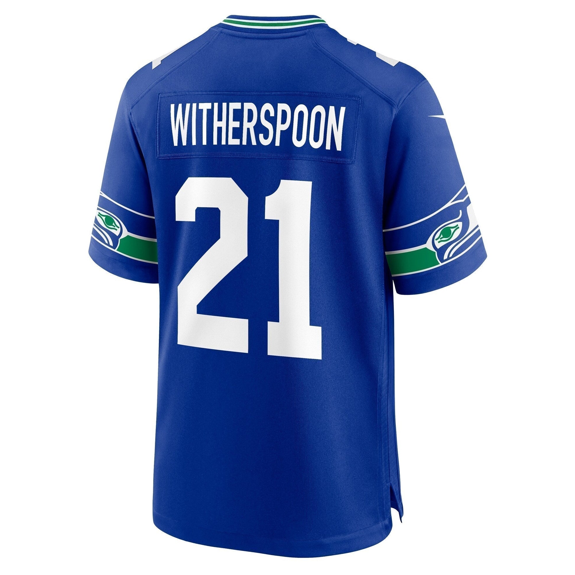 Devon Witherspoon Seattle Seahawks Throwback Game Jersey - Royal football jersey product view 3