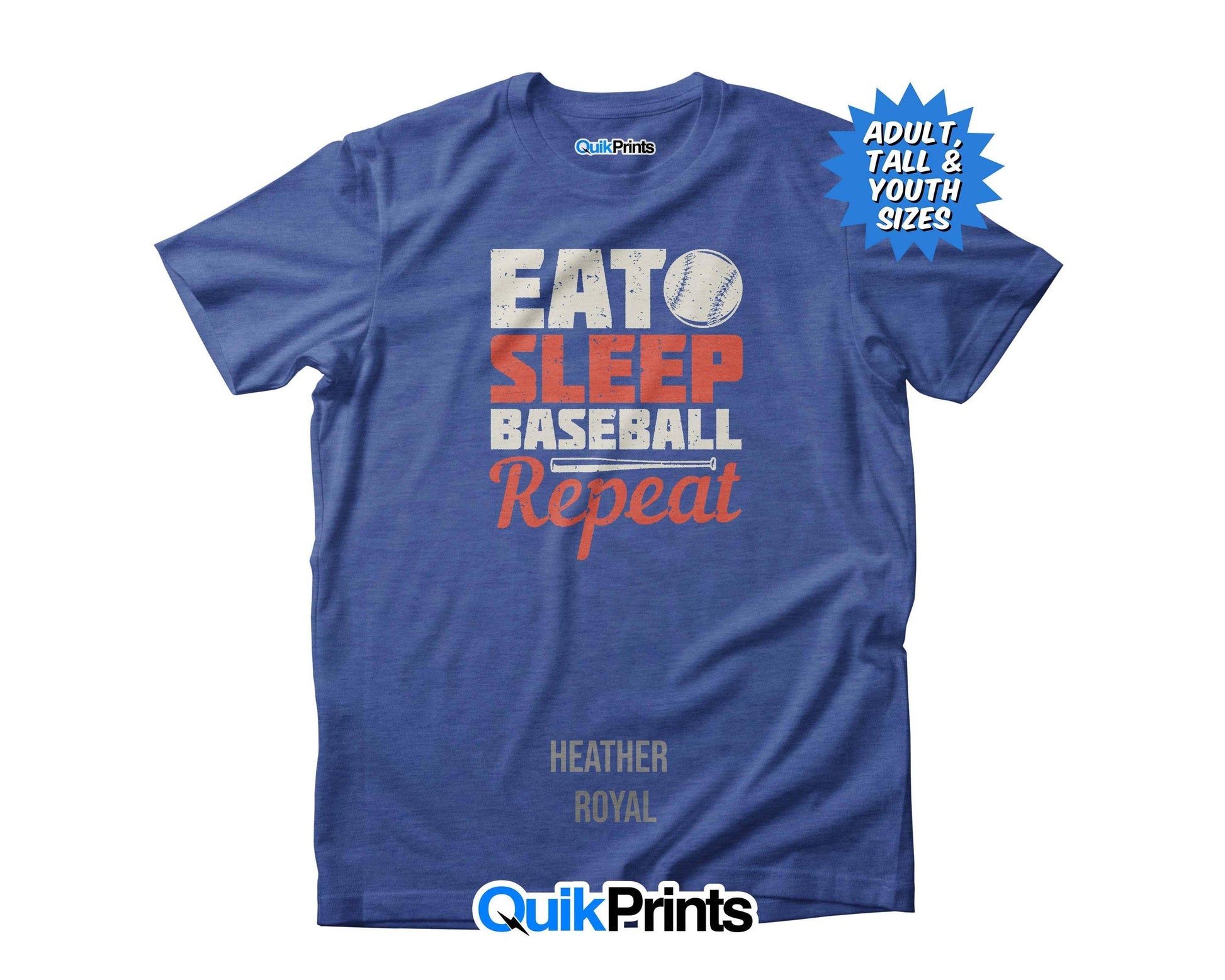 Eat, Sleep, Baseball, Repeat - Premium T-Shirt - Custom Made Unisex T-shirt, Sweatshirt, Hoodie, Long Sleeve Tee - T-Shirt, Sweatshirt, Hoodie