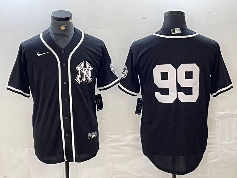 Men's New York Yankees Aaron Judge Black Limited Name Jersey baseball jersey product view 1