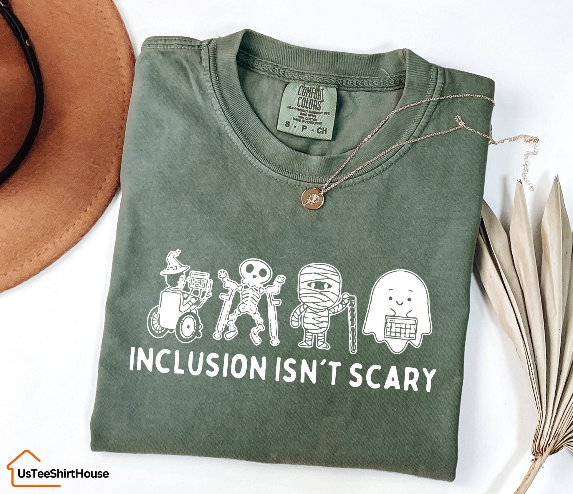Inclusion Isn't Scary Halloween Shirt Unisex T-shirt, Sweatshirt, Hoodie, Long Sleeve Tee - T-Shirt, Sweatshirt, Hoodie