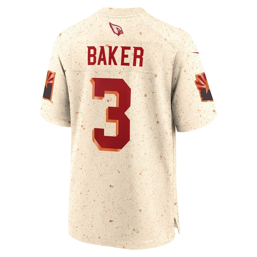 A.Cardinals #3 Budda Baker Cardinal Natural 2025 Rivalries Collection Game Jersey sports jersey product view 1