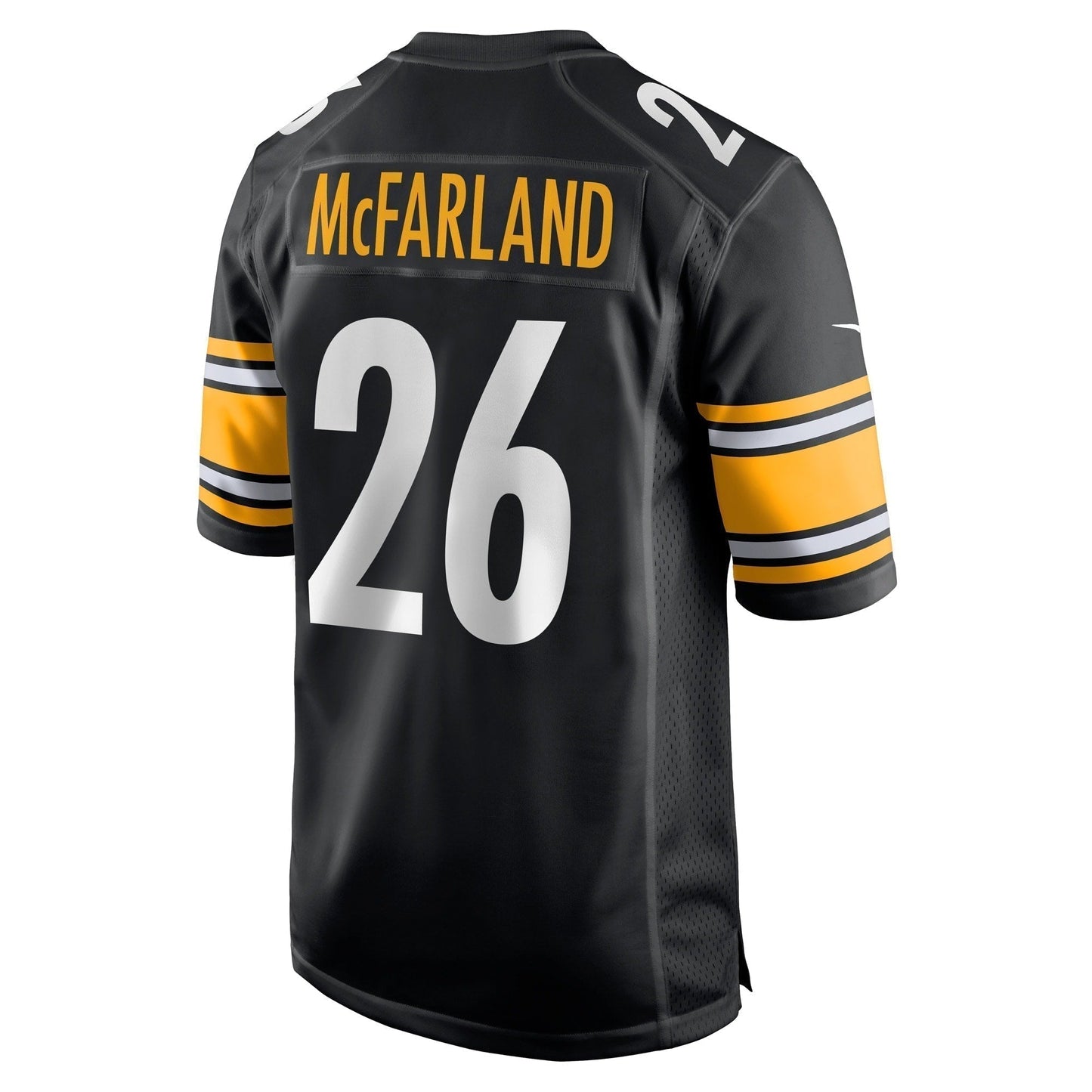 Anthony McFarland Jr. Pittsburgh Steelers Game Jersey - Black football jersey product view 3
