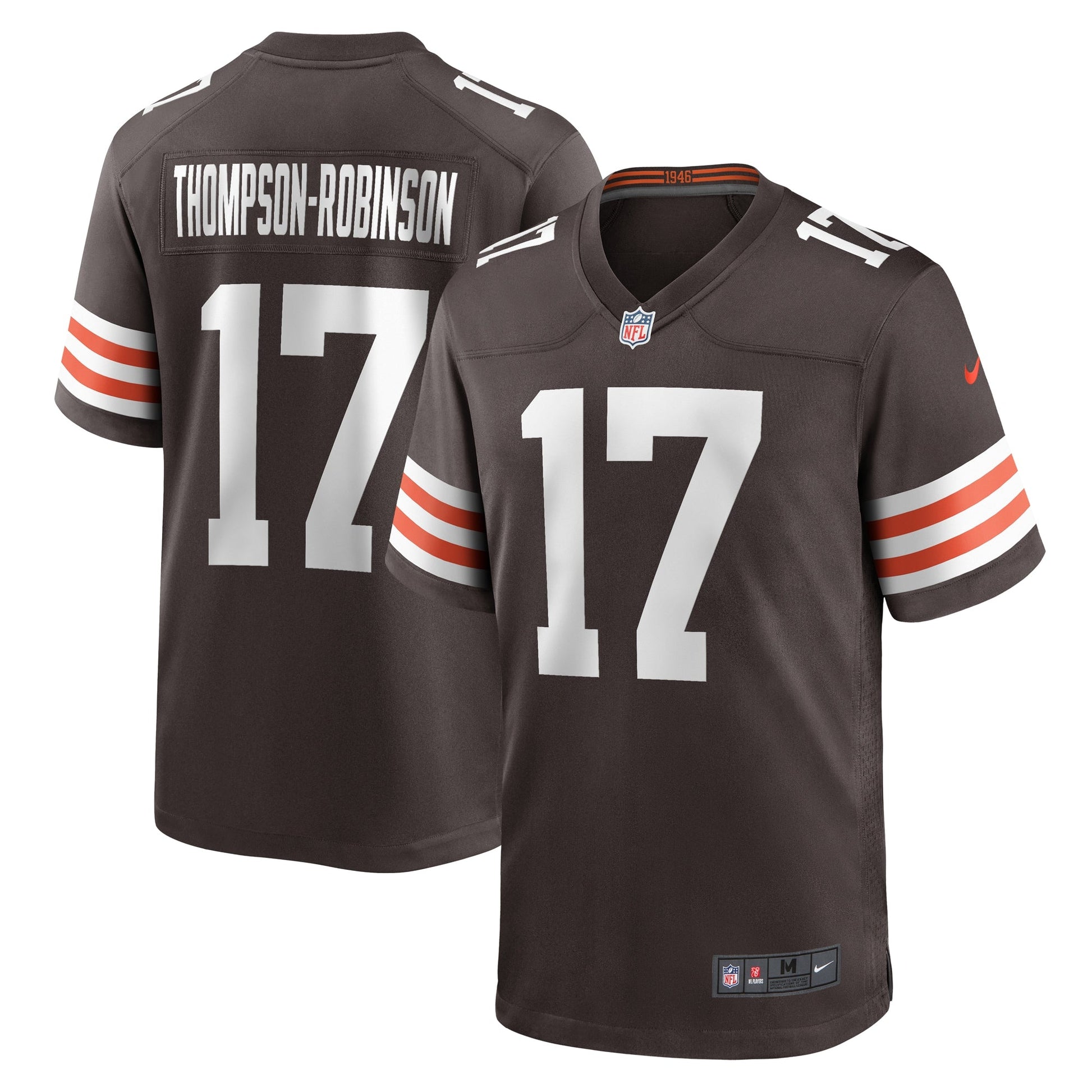 Dorian Thompson-Robinson Cleveland Browns Team Game Jersey - Brown football jersey product view 1