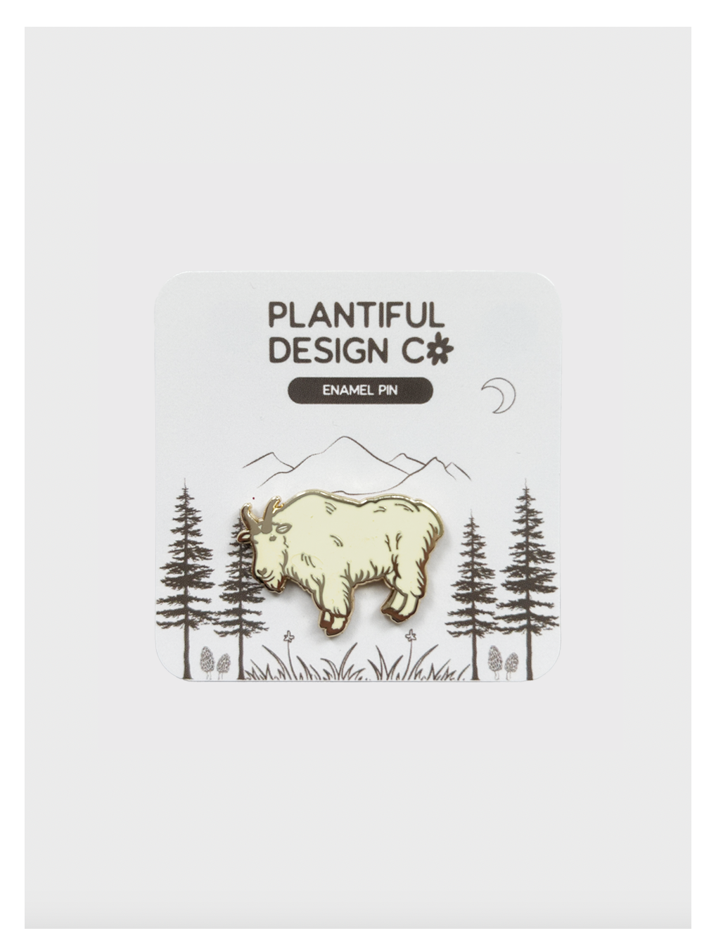 Mountain Goat Enamel Pin Unisex T-shirt, Sweatshirt, Hoodie, Long Sleeve Tee - T-Shirt, Sweatshirt, Hoodie