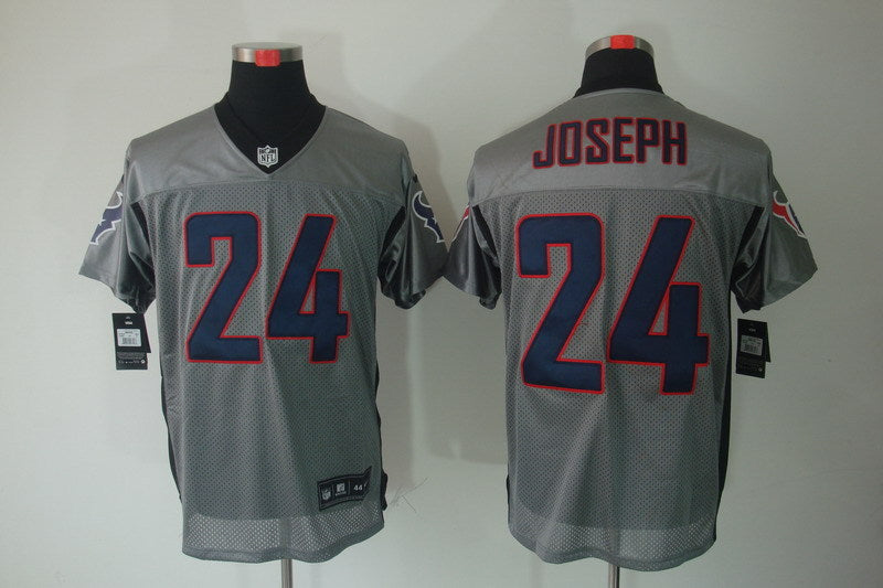 Men's Houston Texans Johnathan Joseph #24 Gray Game Jersey1 football jersey product view 1