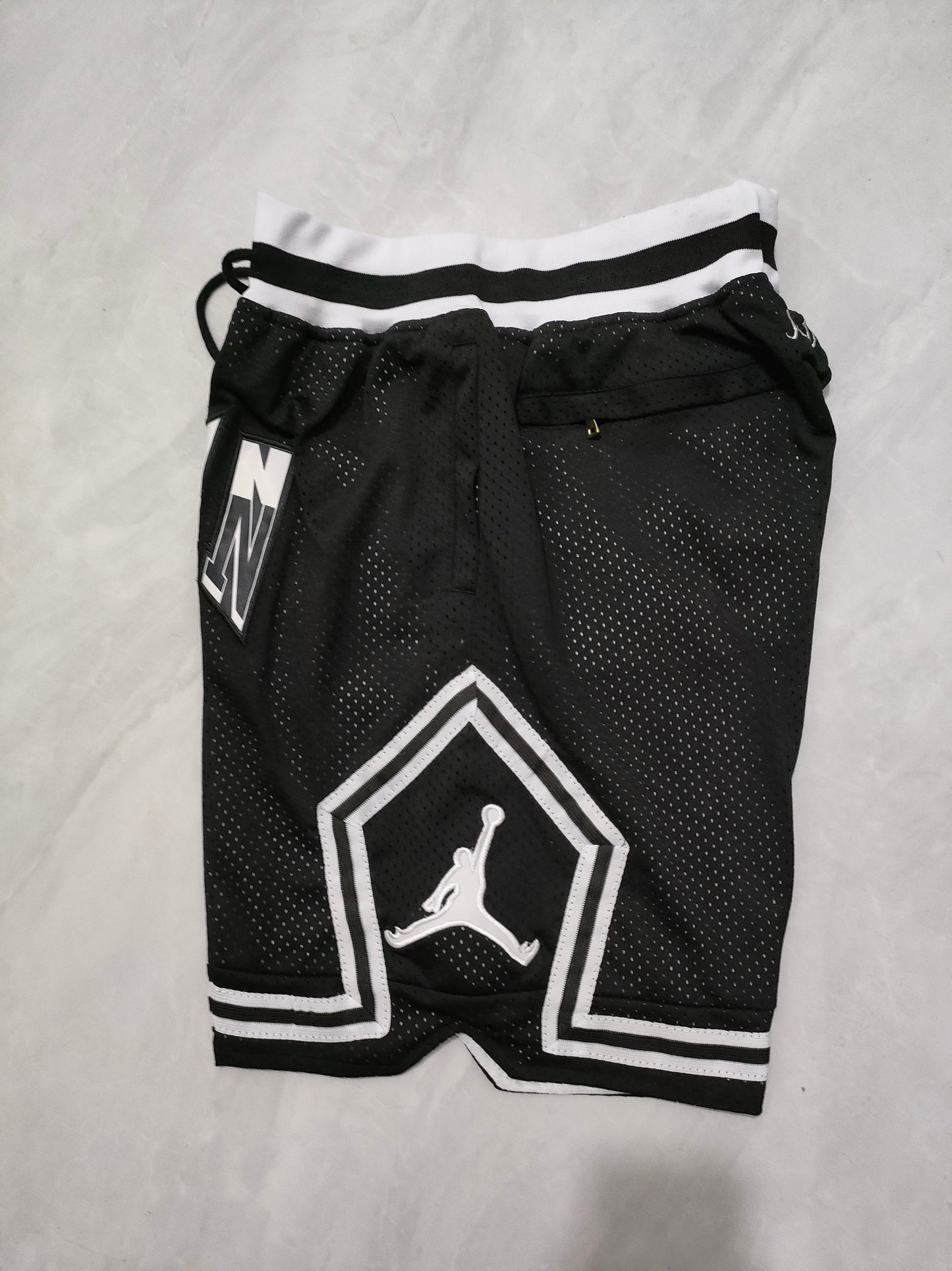 JUST DON Jordan Black Pocket Shorts basketball jersey product view 3