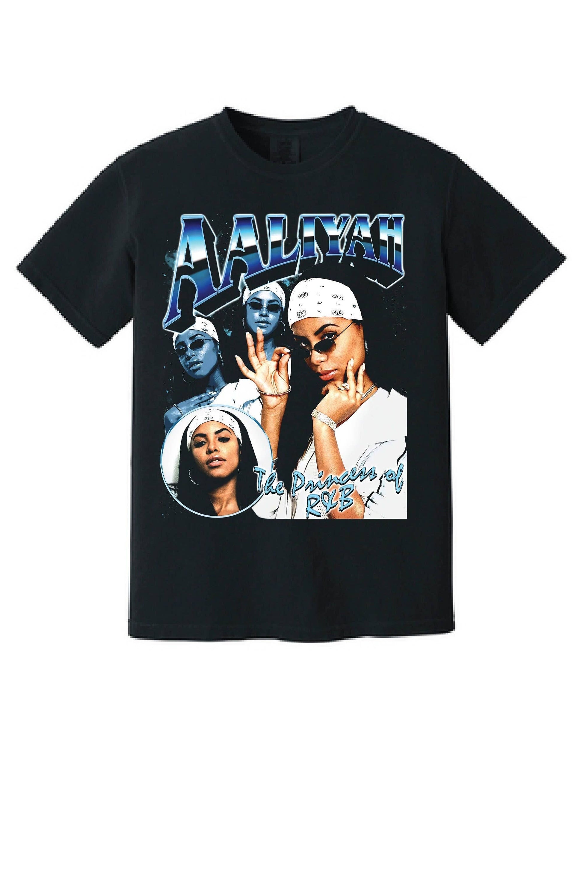Aaliyah 90's Style Vintage Bootleg Retro Graphic Unisex Tee Unisex T-shirt, Sweatshirt, Hoodie, Long Sleeve Tee - T-Shirt, Sweatshirt, Hoodie