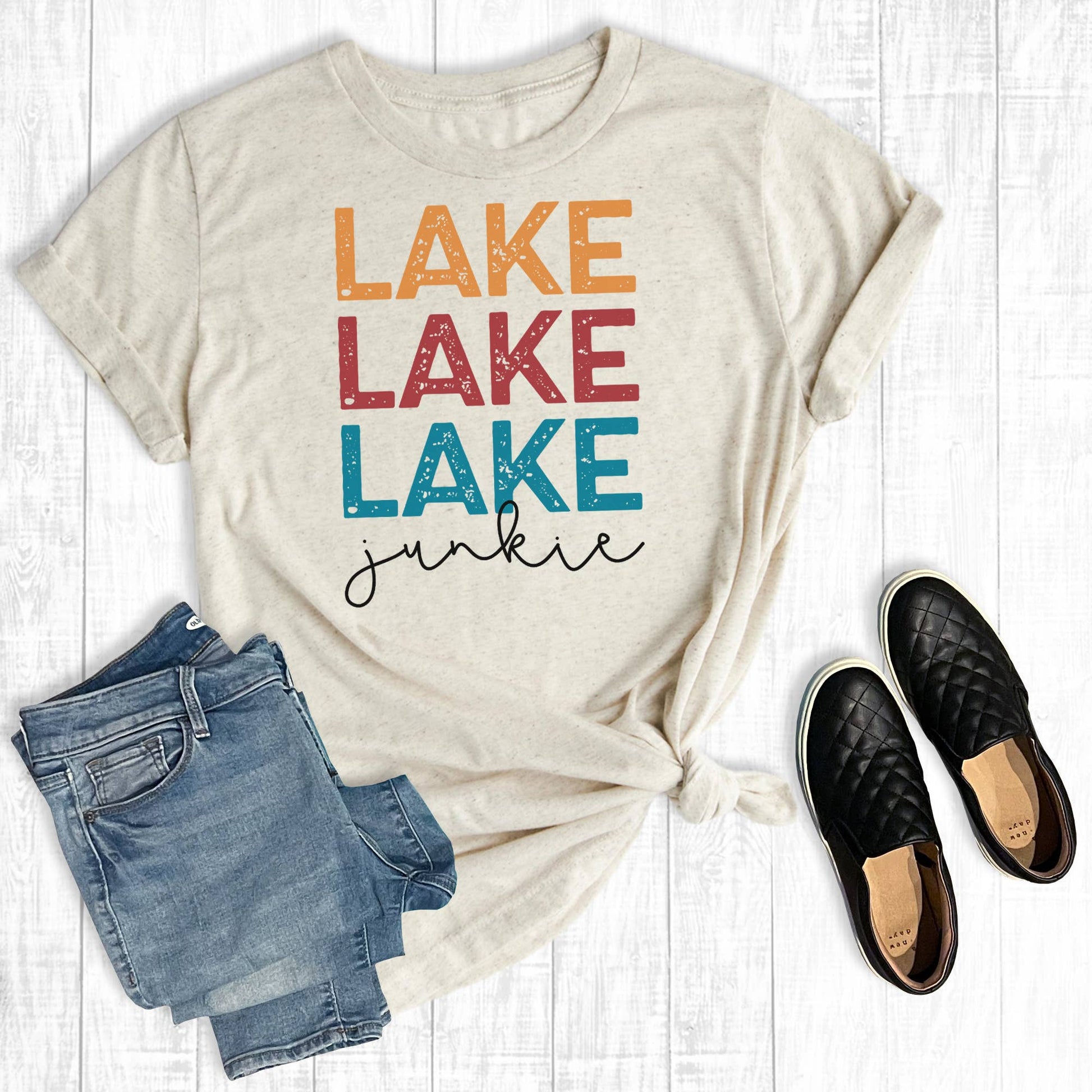 Lake Junkie Graphic Tee Unisex T-shirt, Sweatshirt, Hoodie, Long Sleeve Tee - T-Shirt, Sweatshirt, Hoodie