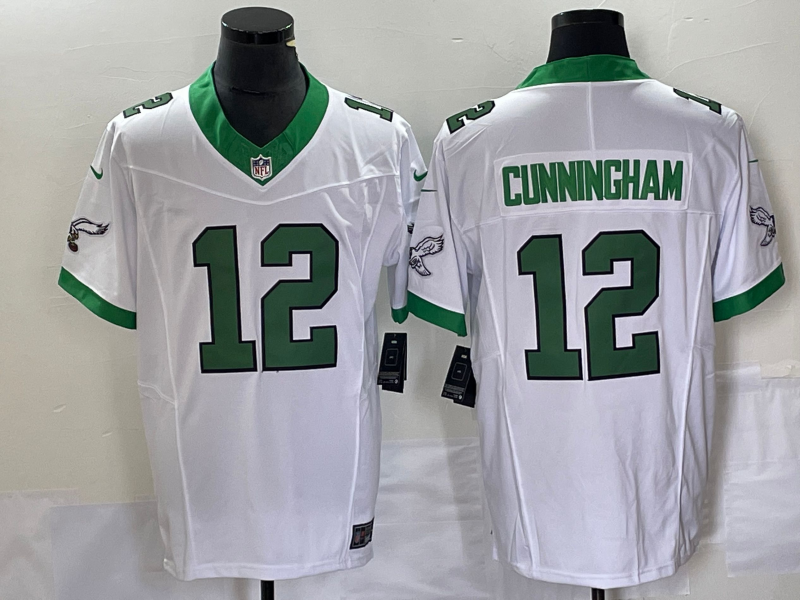 Men's Philadelphia Eagles Randall Cunningham White Game Jersey football jersey product view 1