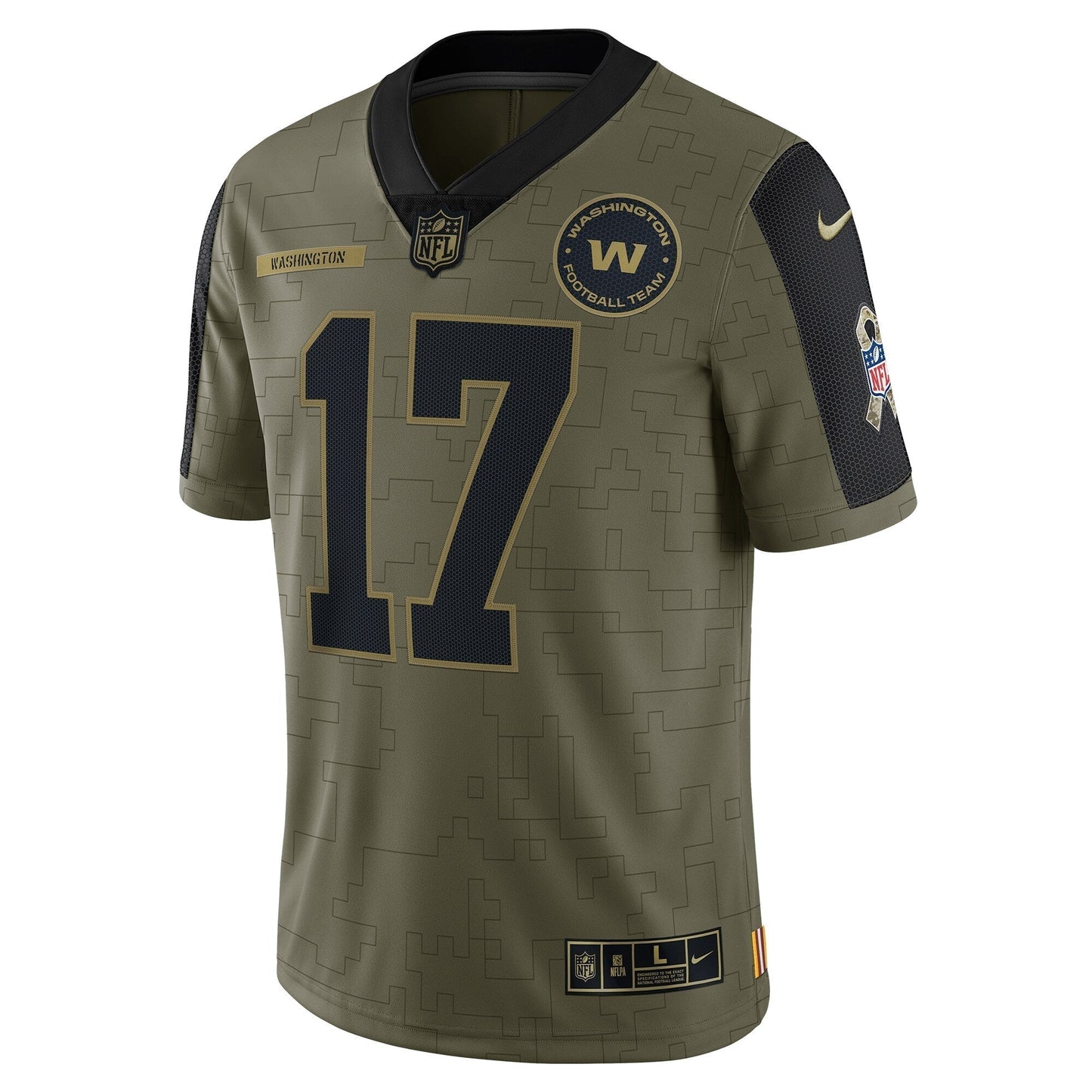 Terry McLaurin Washington Football Team Salute To Service Limited Jersey - Olive football jersey product view 2
