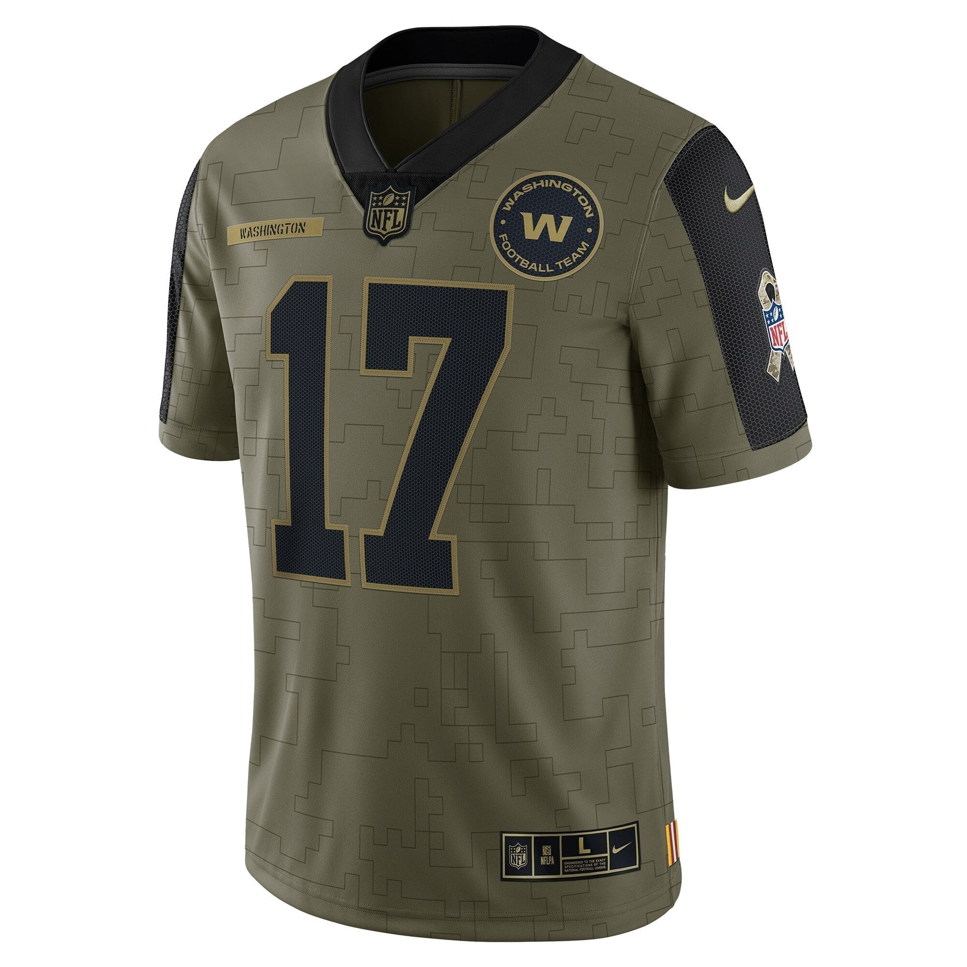 Terry McLaurin Washington Football Team Salute To Service Limited Jersey - Olive football jersey product view 2
