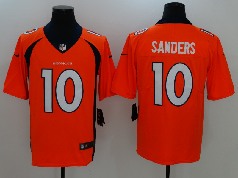 Men's Denver Broncos Emmanuel Sanders #10 Orange Game Player Jersey1 football jersey product view 1