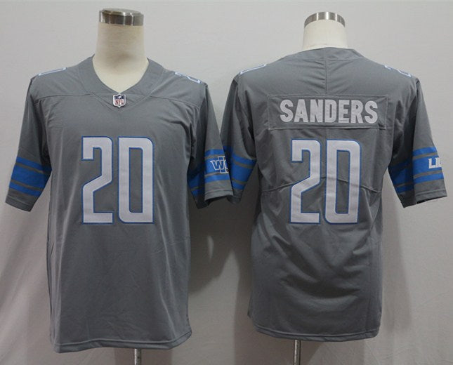 Men's Detroit Lions Barry Sanders Gray Retired Player Vapor Limited Jersey football jersey product view 1