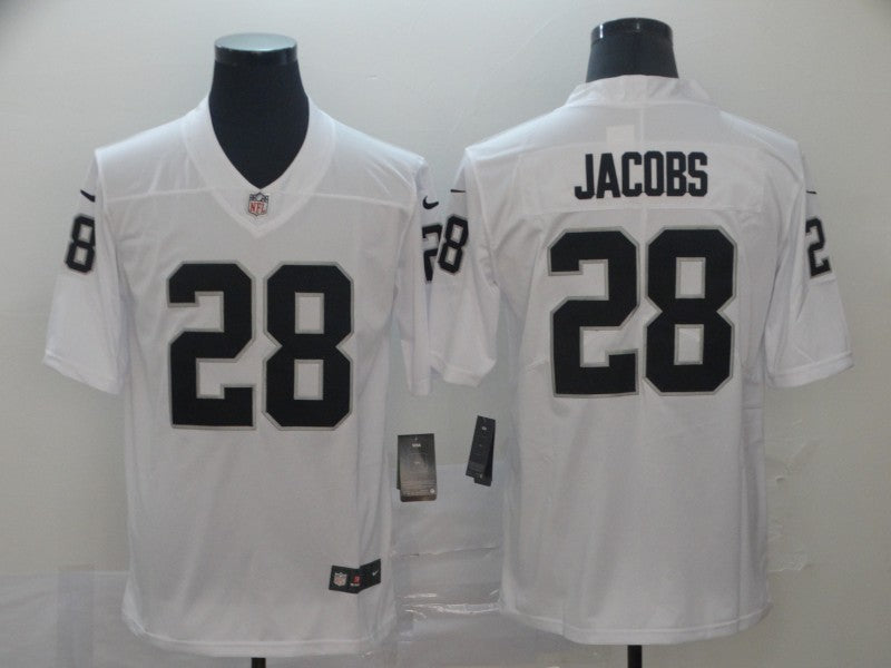 Men's Las Vegas Raiders Josh Jacobs White Game Jersey football jersey product view 1