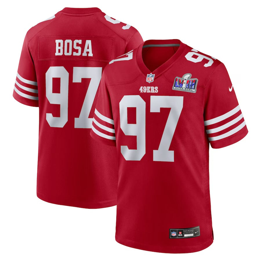 Mens Xavier Worthy Red LIX Championship Game Stitched Jersey football jersey product view 2