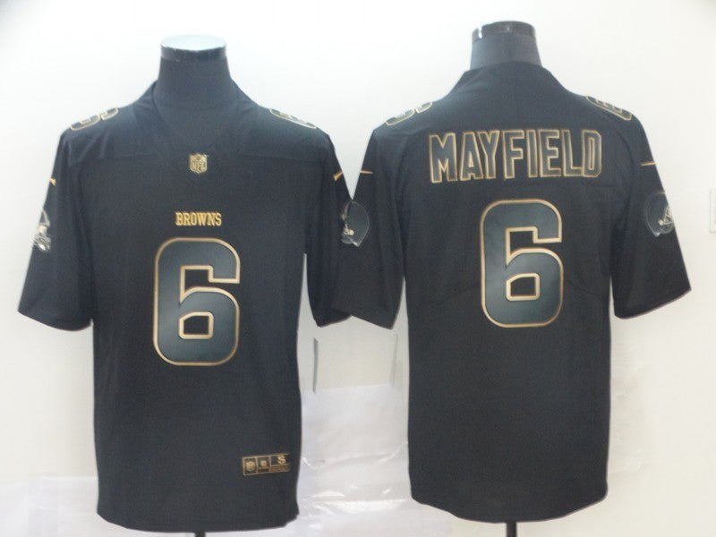 Men's Cleveland Browns Baker Mayfield Black Player Game Jersey1 football jersey product view 1