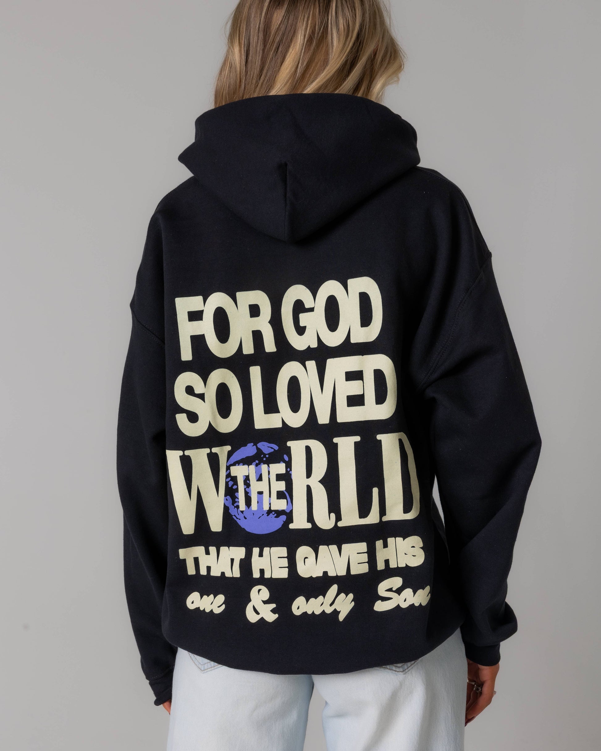 "For God So Loved the World" Hoodie Unisex T-shirt, Sweatshirt, Hoodie, Long Sleeve Tee - T-Shirt, Sweatshirt, Hoodie
