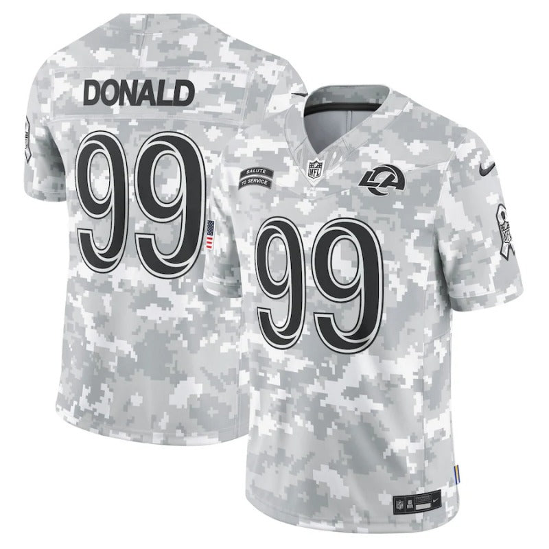 Aaron Donald Los Angles Rams Salute To Service 2024 Jersey football jersey product view 1